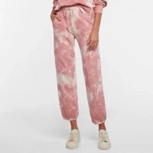 Comfy pink tie dye sweatpants